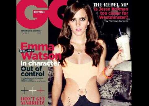 Emma Watson se desfaz de 'Hermione' e posa sexy para capa de revista